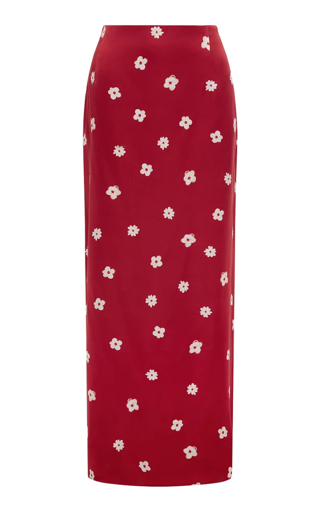 Talia Satin Maxi Skirt