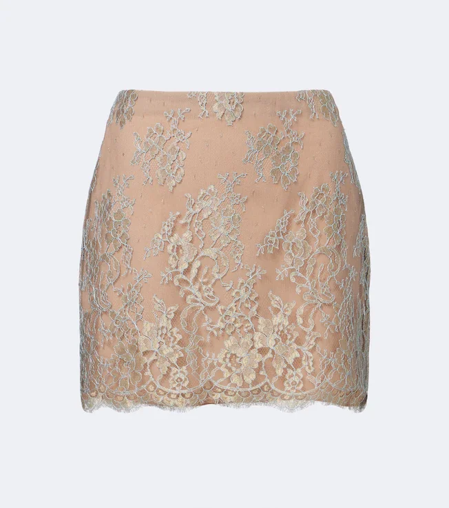 Lace miniskirt