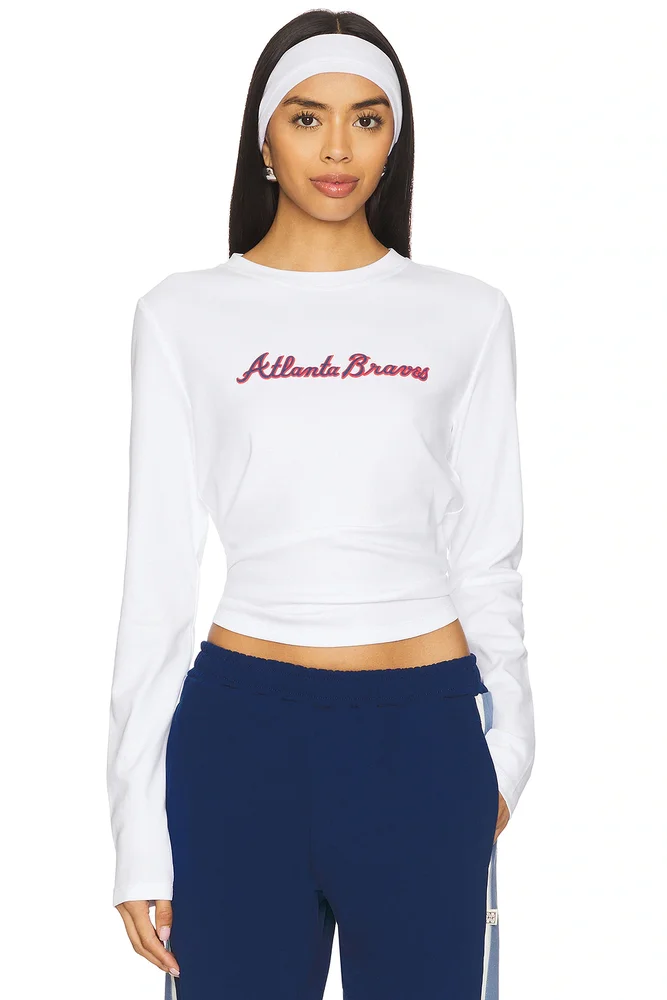 x REVOLVE Atlanta Braves Long Sleeve Baby Tee
