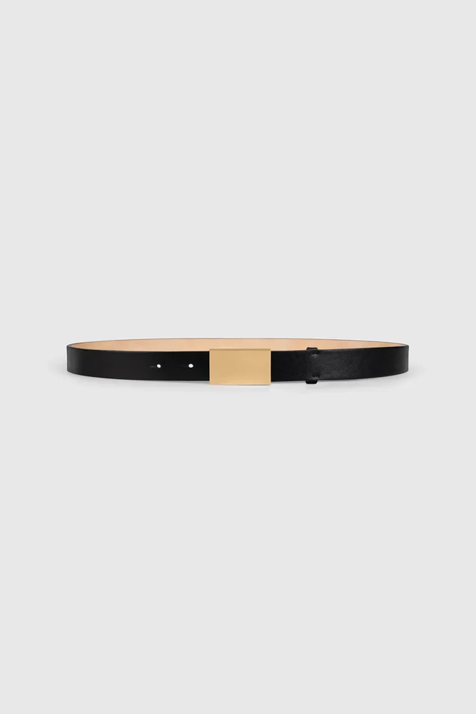 Portofino Mirror Belt Jumbo 30mm Shiny Calf Leather
