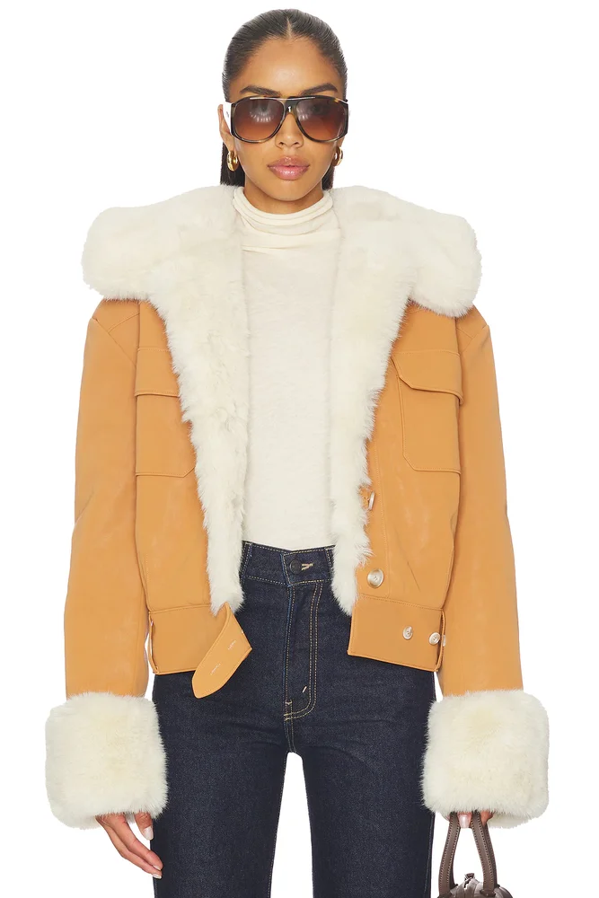 James Faux Leather Jacket