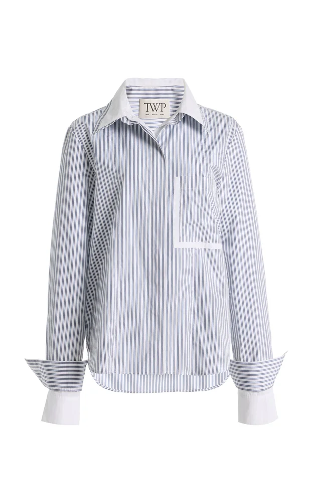 Double Layer Boyfriend Cotton Shirt