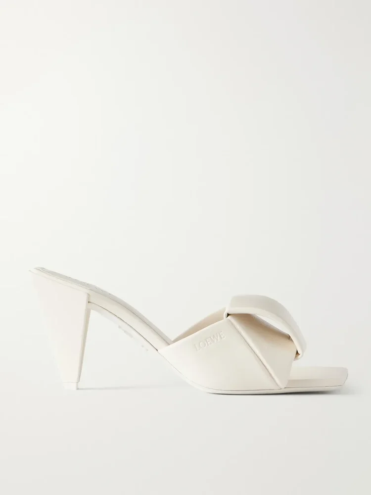 Origami Slide 85 leather sandals