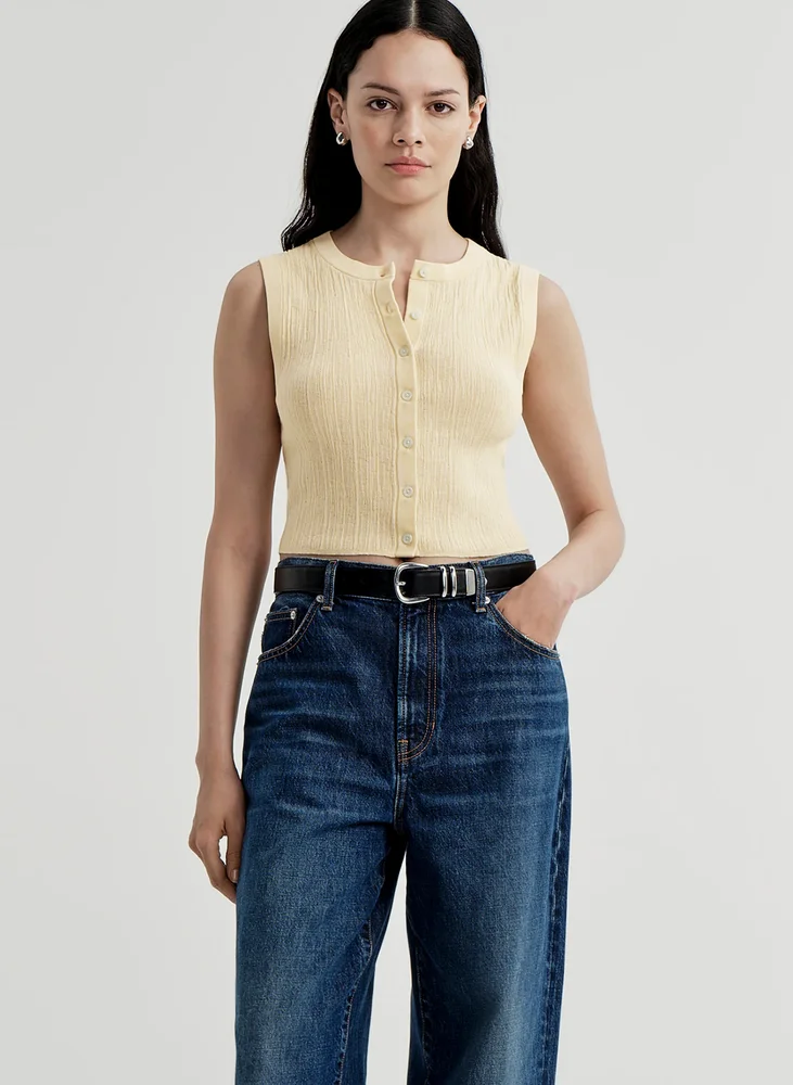 A.L.C. Lottie Fine Cotton Cropped Top