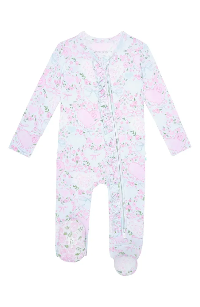 Ruffle Zip Footie