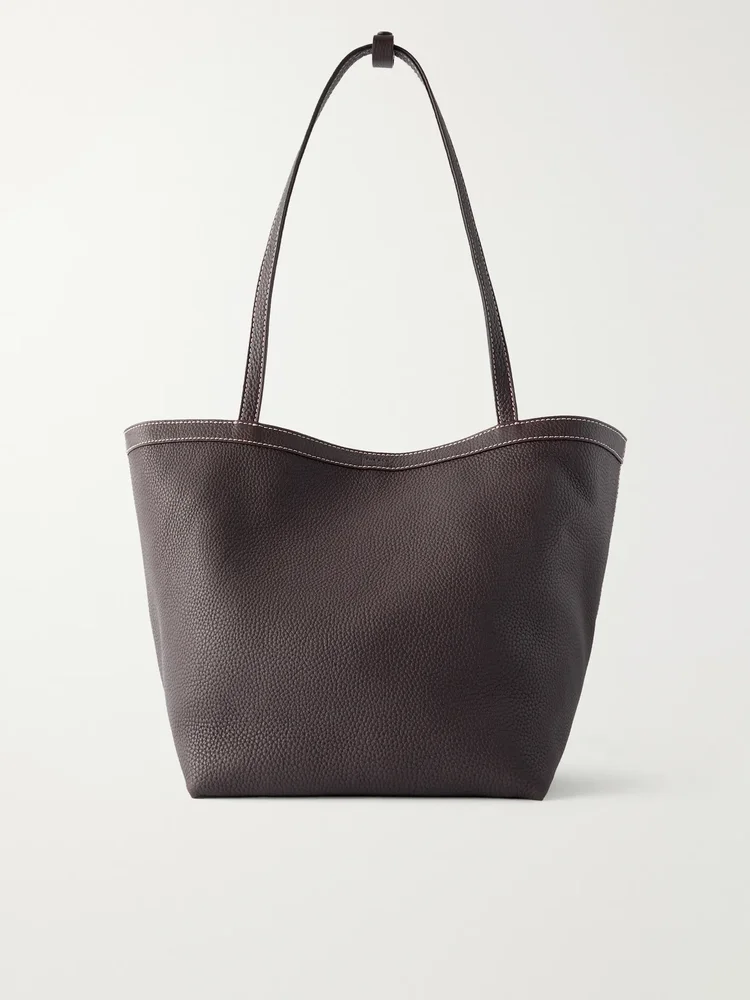 Park small textured-leather tote