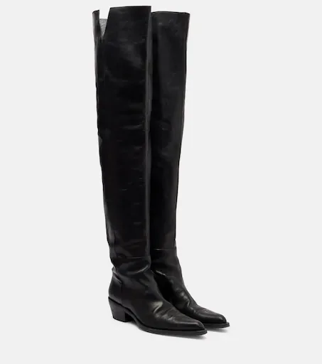 Clive 35 leather over-the-knee boots