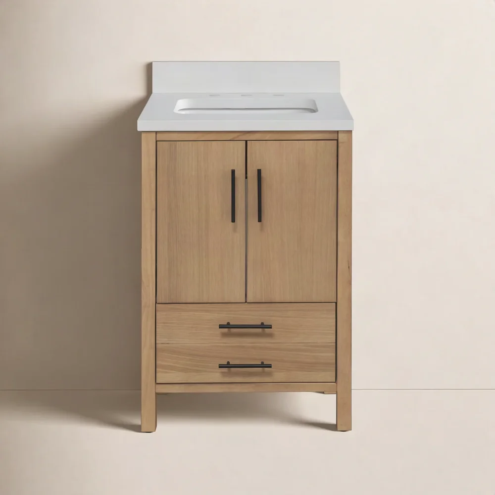Kiara 24" Carrara Marble Single Bathroom Vanity