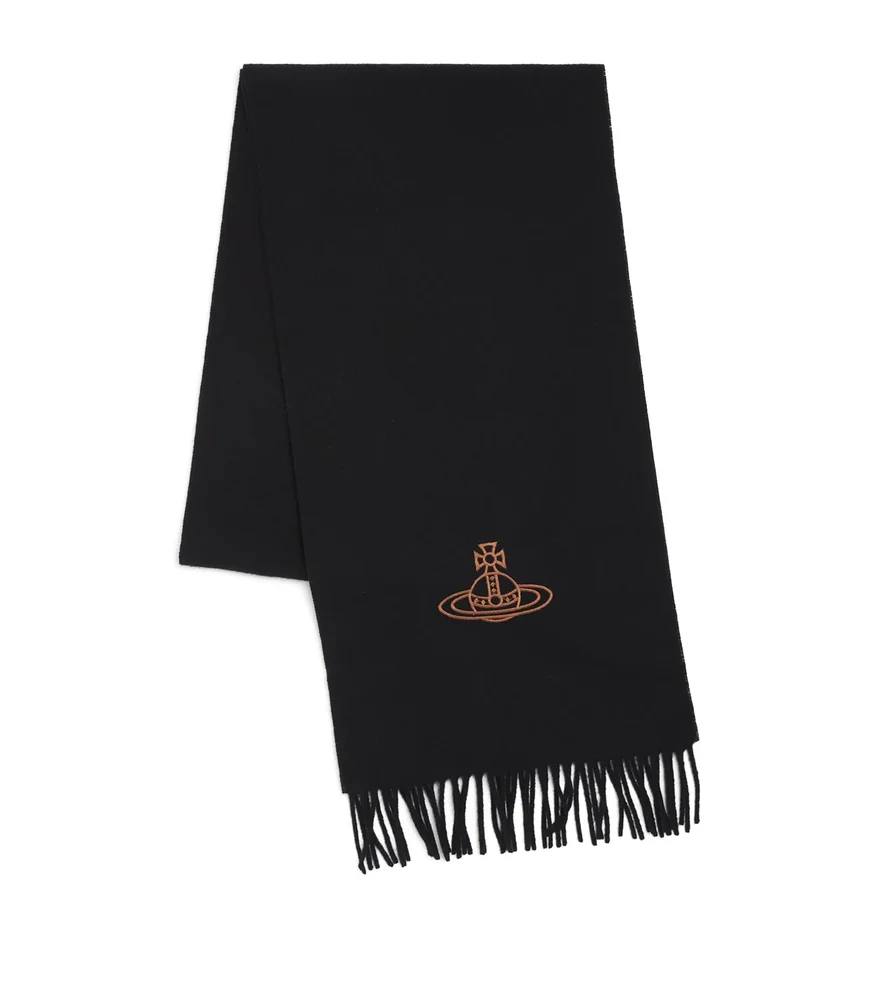 Wool Embroidered Orb Scarf