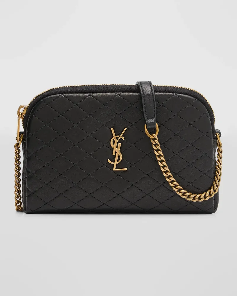 Gaby Mini YSL Crossbody Bag in Quilted Leather