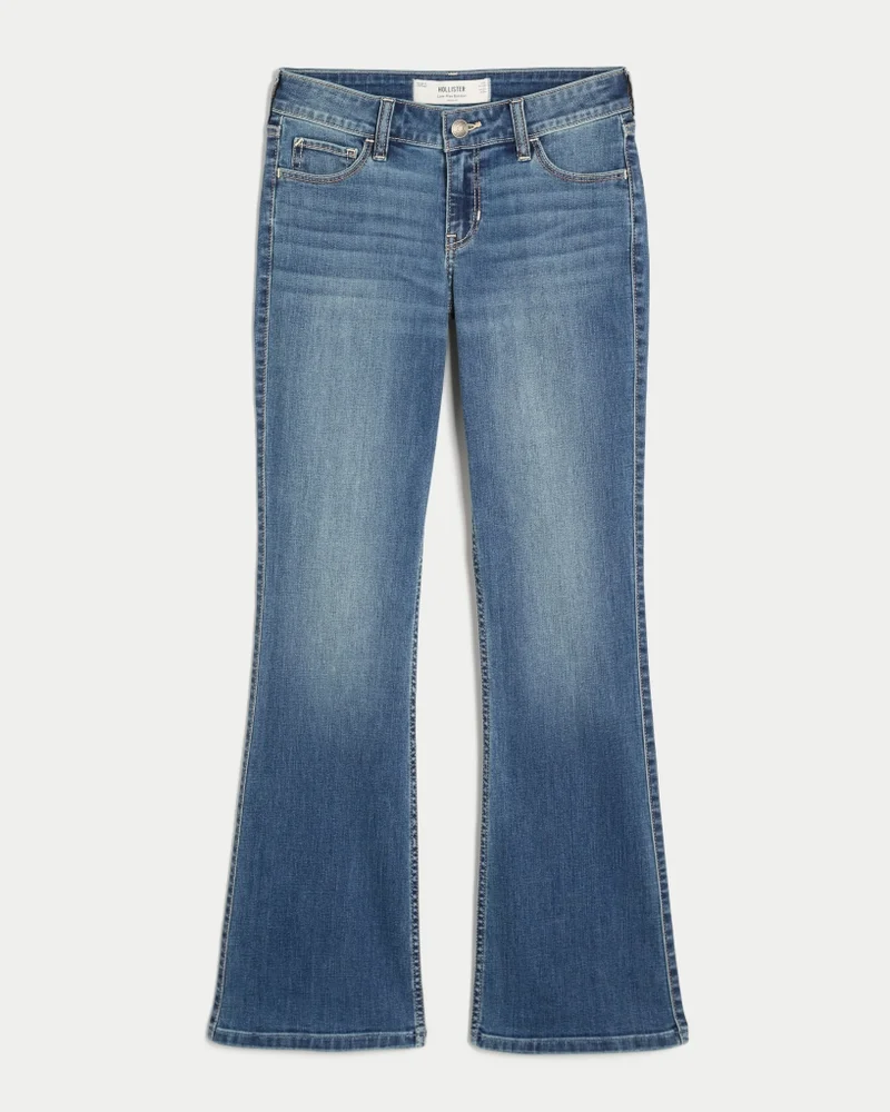 Low-Rise Stretch Bootcut Jeans (medium wash)