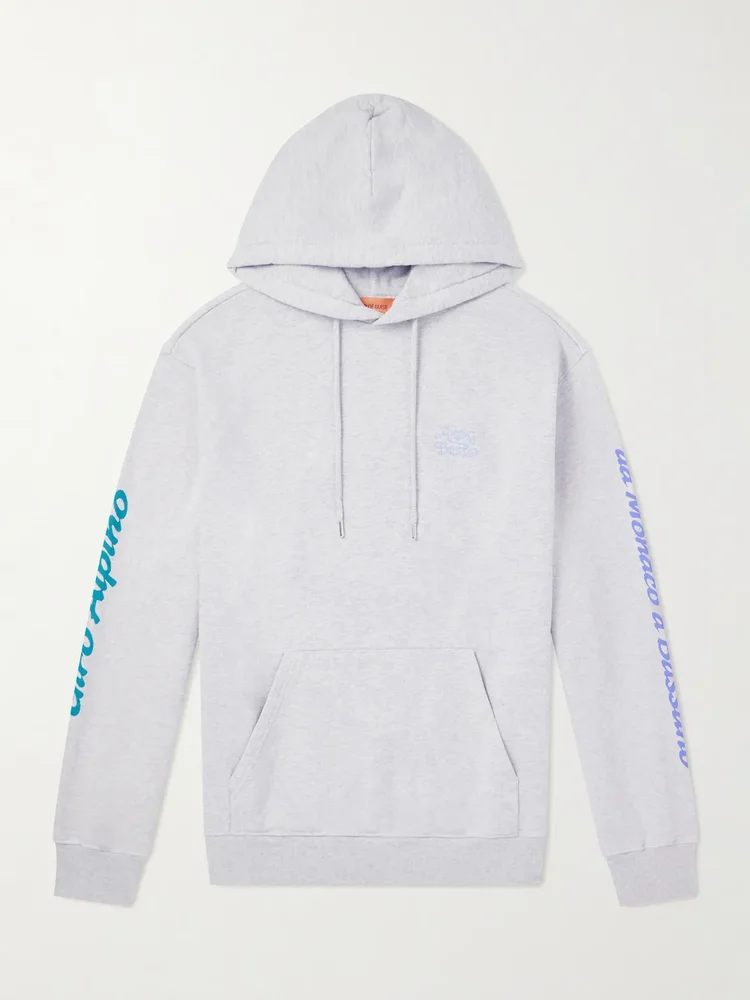 x Basso Giro Alpino Logo-Detailed Cotton-Jersey Hoodie