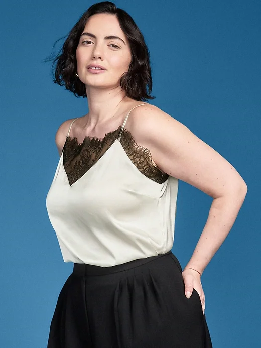 Satin Lace Cami Top