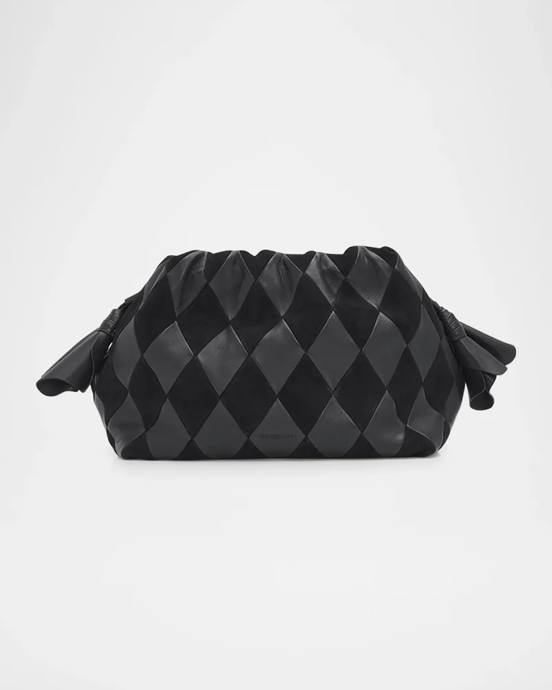 Cloud 91 Medium Suede & Leather Clutch Bag