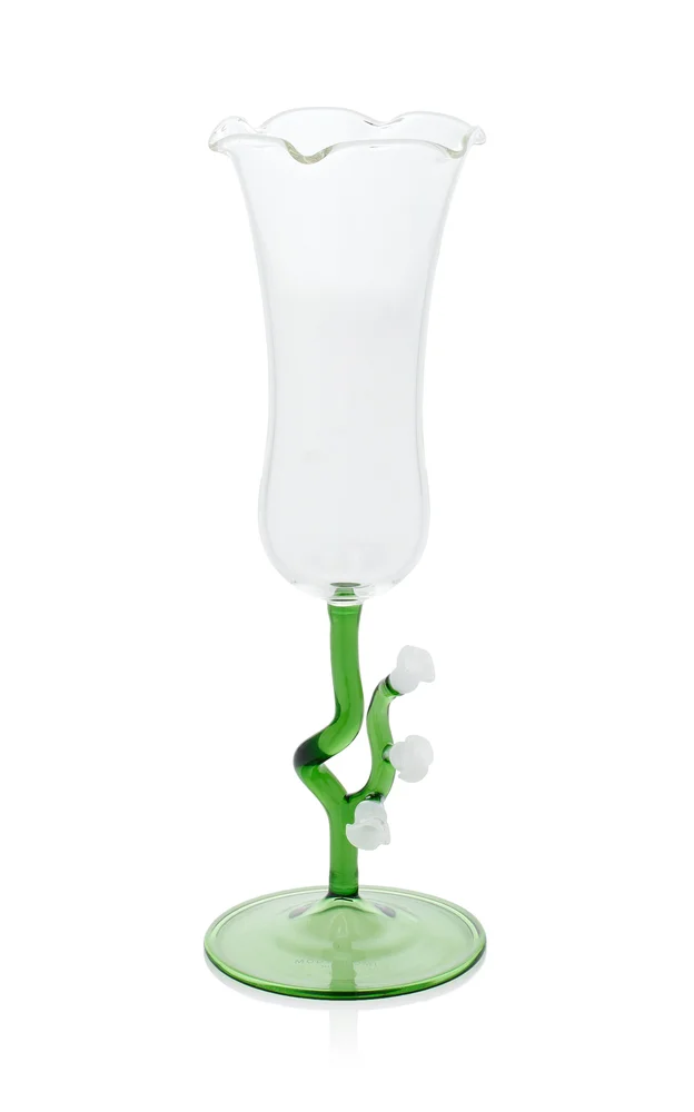 Lily of the Valley Fluted Champagne Glass