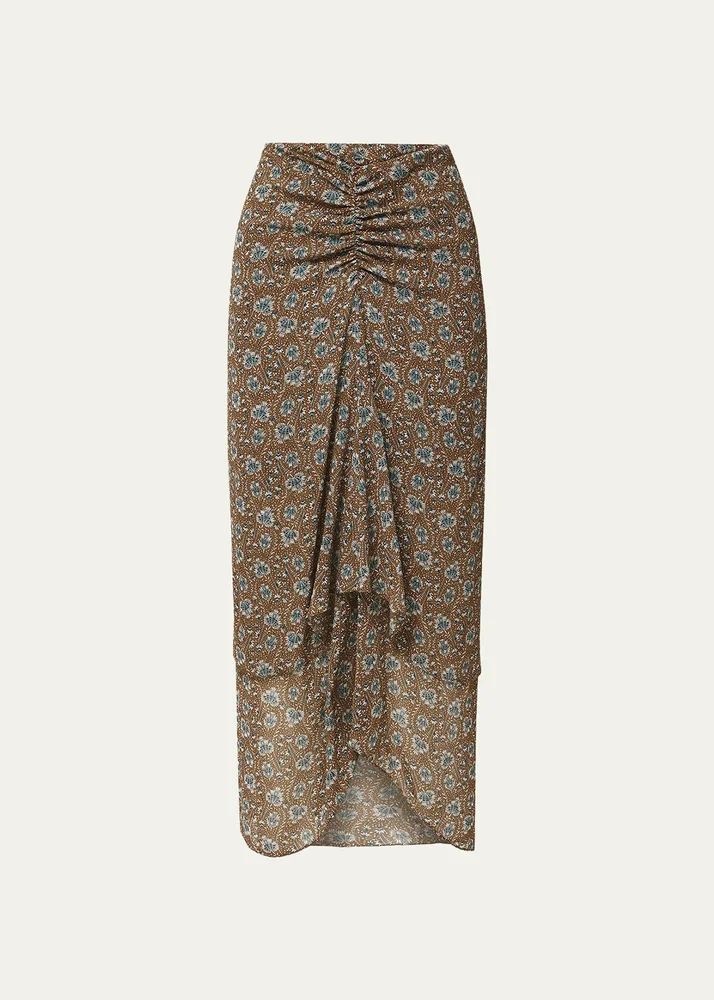 Limani Floral Midi Skirt