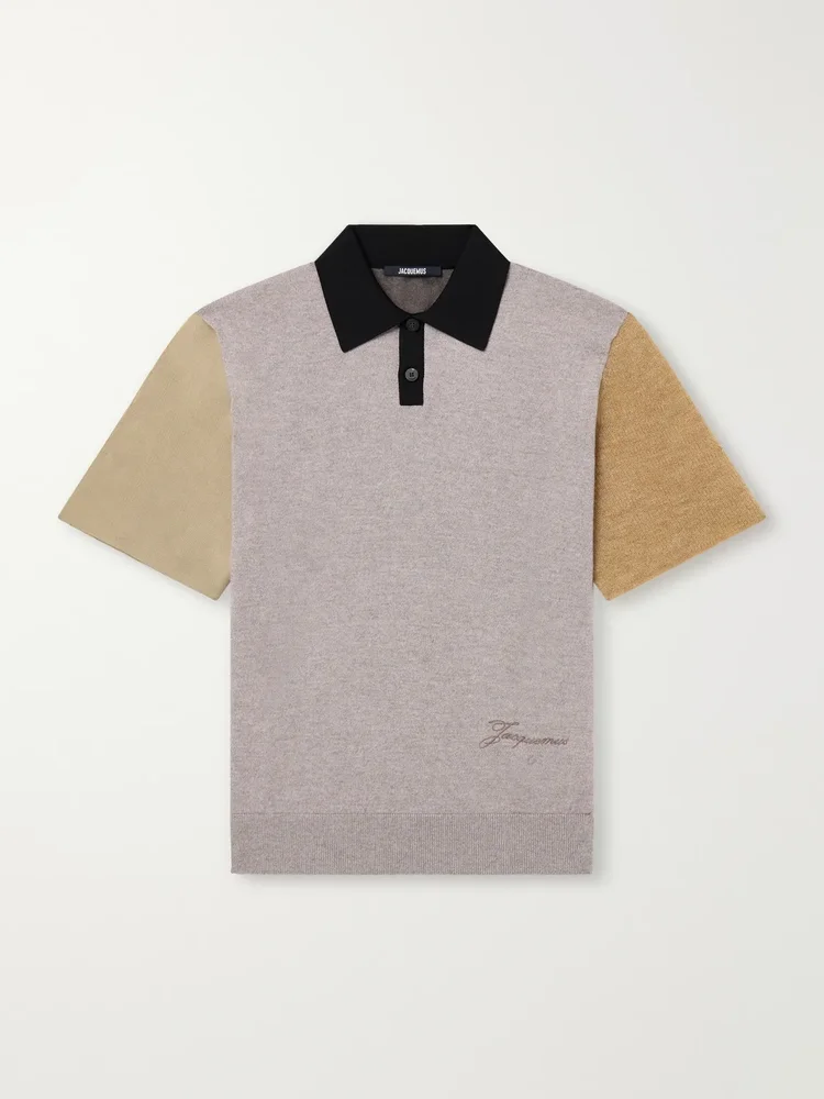 Merino Wool-Blend Polo Shirt
