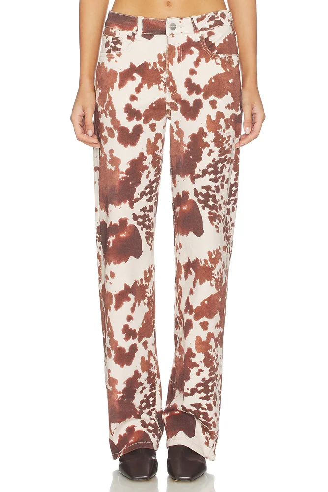Lile Cow Print Jean