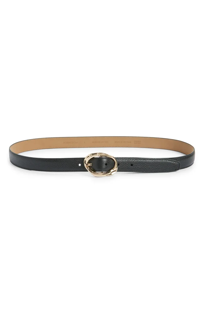 Cora Slim Leather Belt