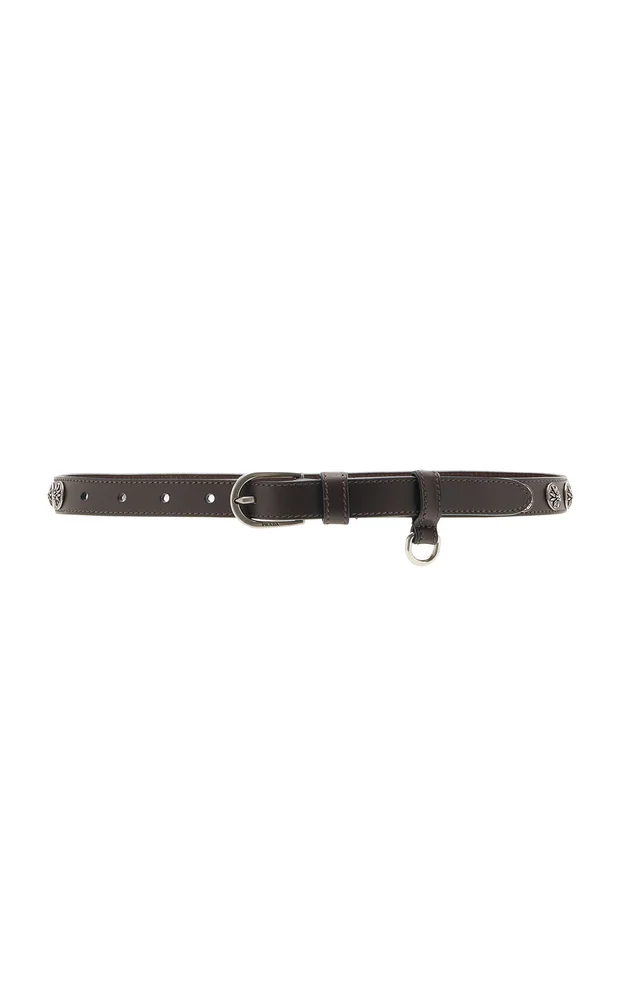 Horseshoe Buckle Leather Belt