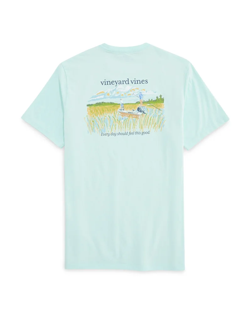 Everyday Marsh Sketch Cotton Pocket T-Shirt