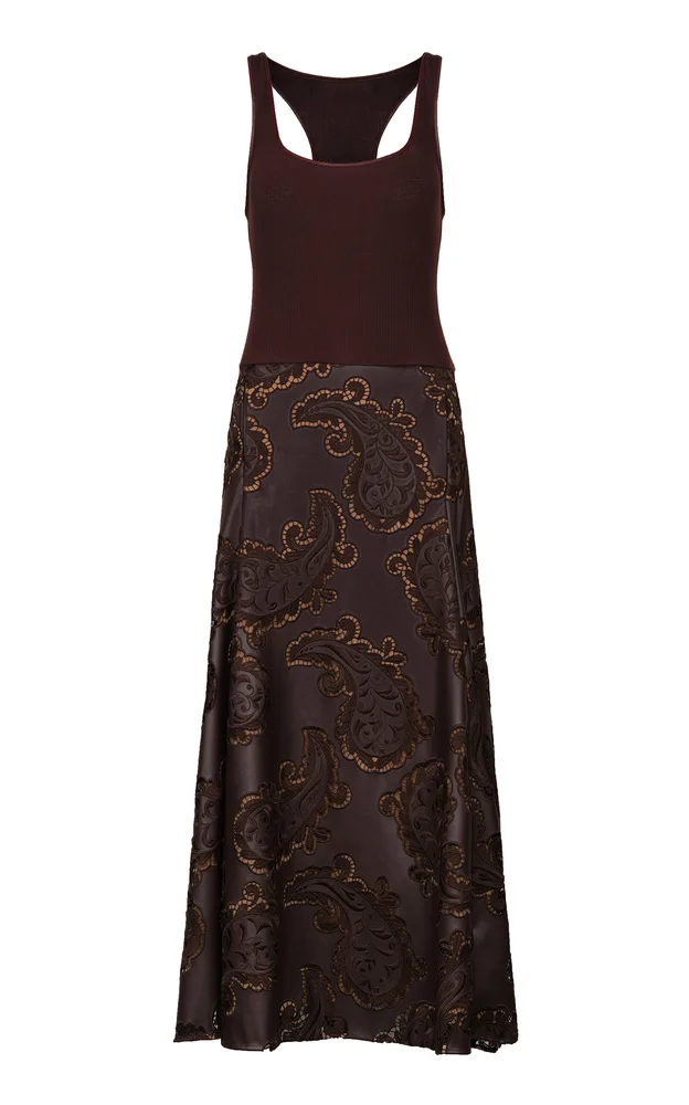 Heat of Bark Paisley Maxi Dress