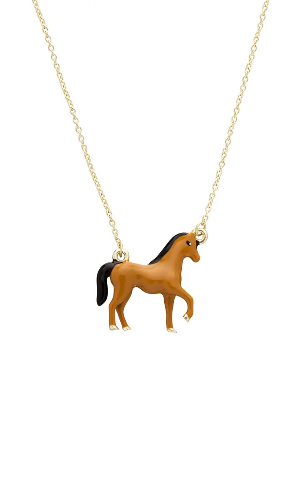 Caballo 9K Yellow Gold Necklace