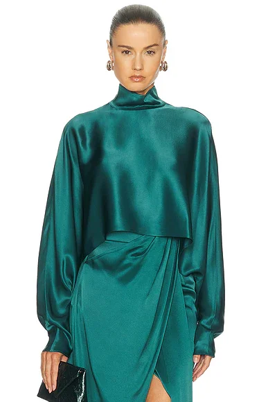 Satin Caftan Top
