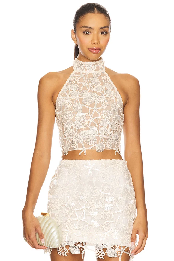 Olall Top in Sequin