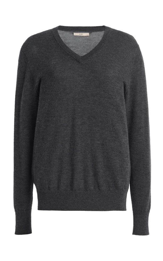 x Olympia of Greece Exclusive V-Neck Cashmere Sweater