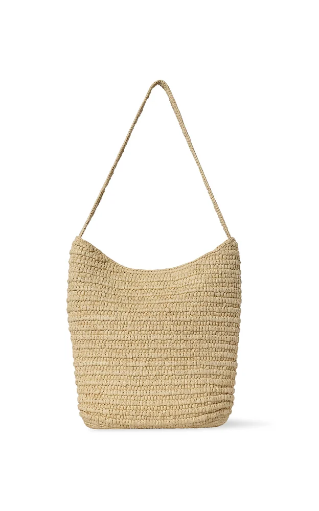Alma Raffia Shoulder Bag