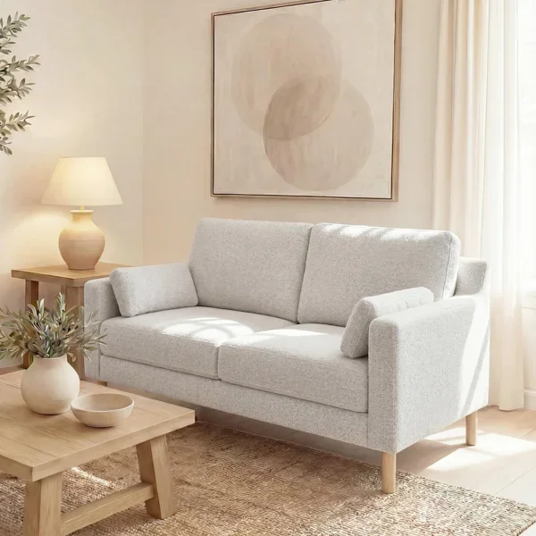 Lagoa 60" W Modern Upholstered Square Arm Loveseat