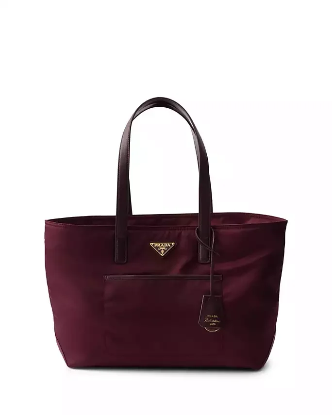 Re-Edition 1978 Medium Re-Nylon and Saffiano Leather Tote Bag