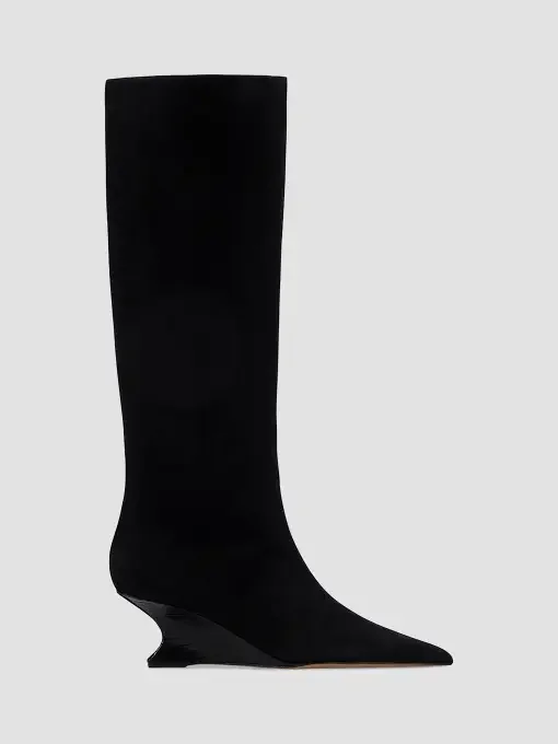 Nina 50MM Leather Knee-High Boots