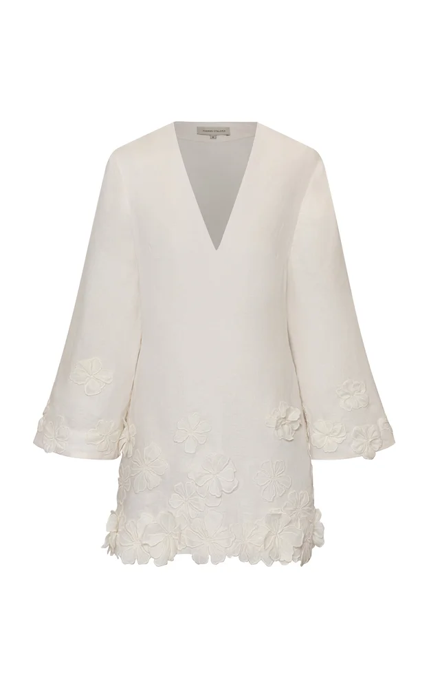 Jardín De Cristal Linen Mini Dress