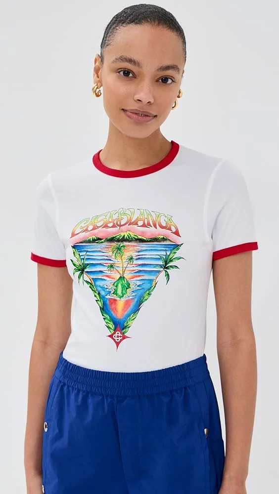 Innocence Triangle Longline Ringer Tee