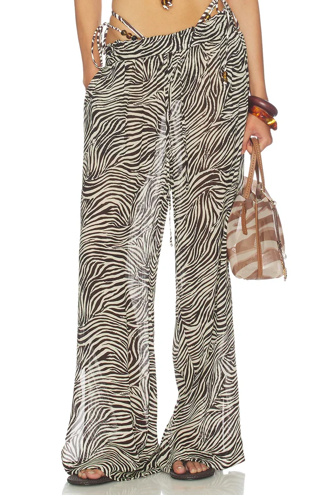 Lise Wide Legged Pants With Side Slits