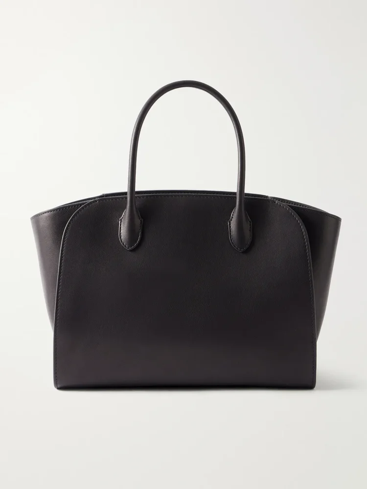 Marlo 12 textured-leather tote