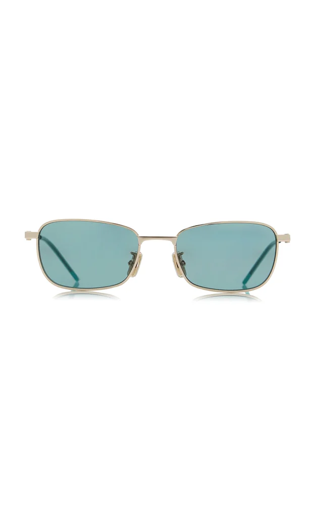 Speed Square-Frame Metal Sunglasses