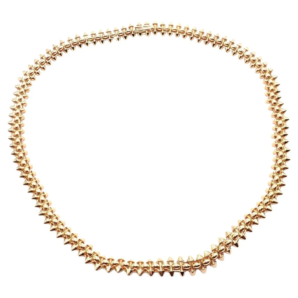 Pre-Owned Clash de Cartier Medium Model Chain Necklace, Rose Gold (Excellent)
