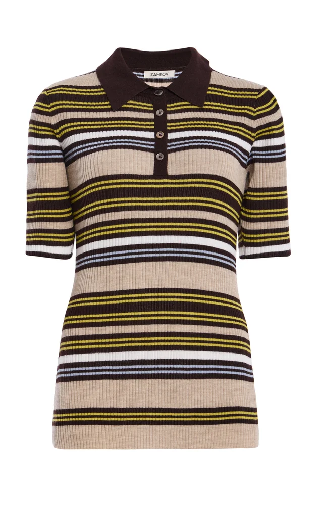 Janis Knit Polo Top