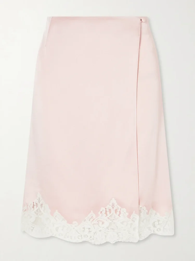 Liri Midi Skirt in Satin