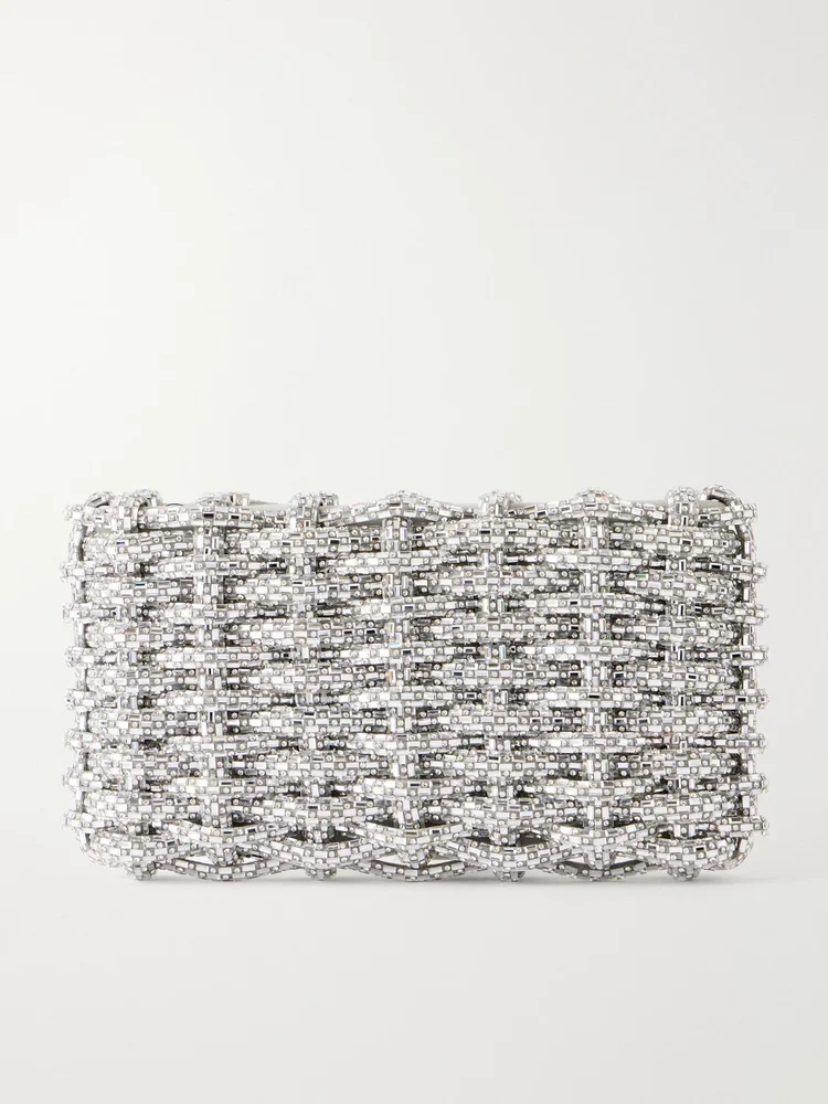 Morgan crystal-embellished clutch bag