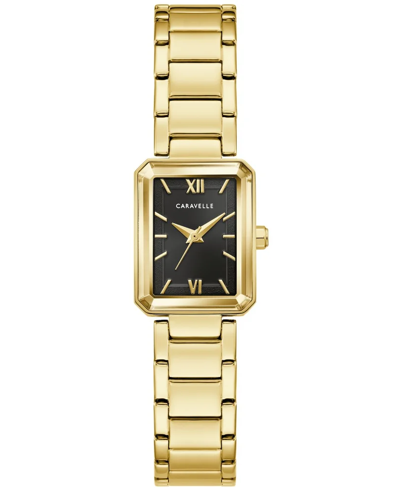 Modern Quartz Gold-Tone Stainless Steel Bracelet Watch 17.5mm
