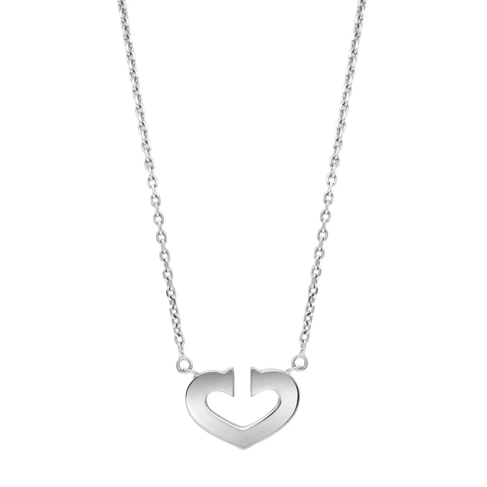 Pre-Owned C Heart de Cartier Pendant Necklace, 18K White Gold