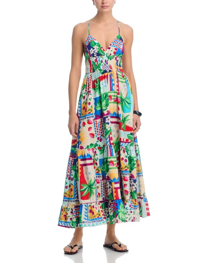 Cherry Voile Tiered Maxi Dress - Exclusive