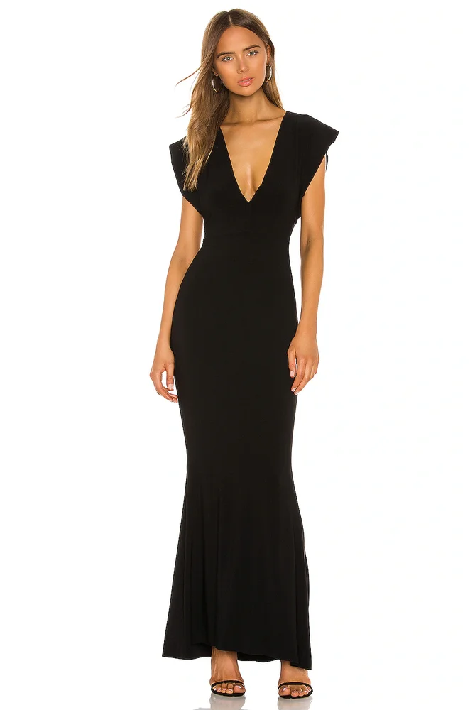 X REVOLVE V Neck Rectangle Gown