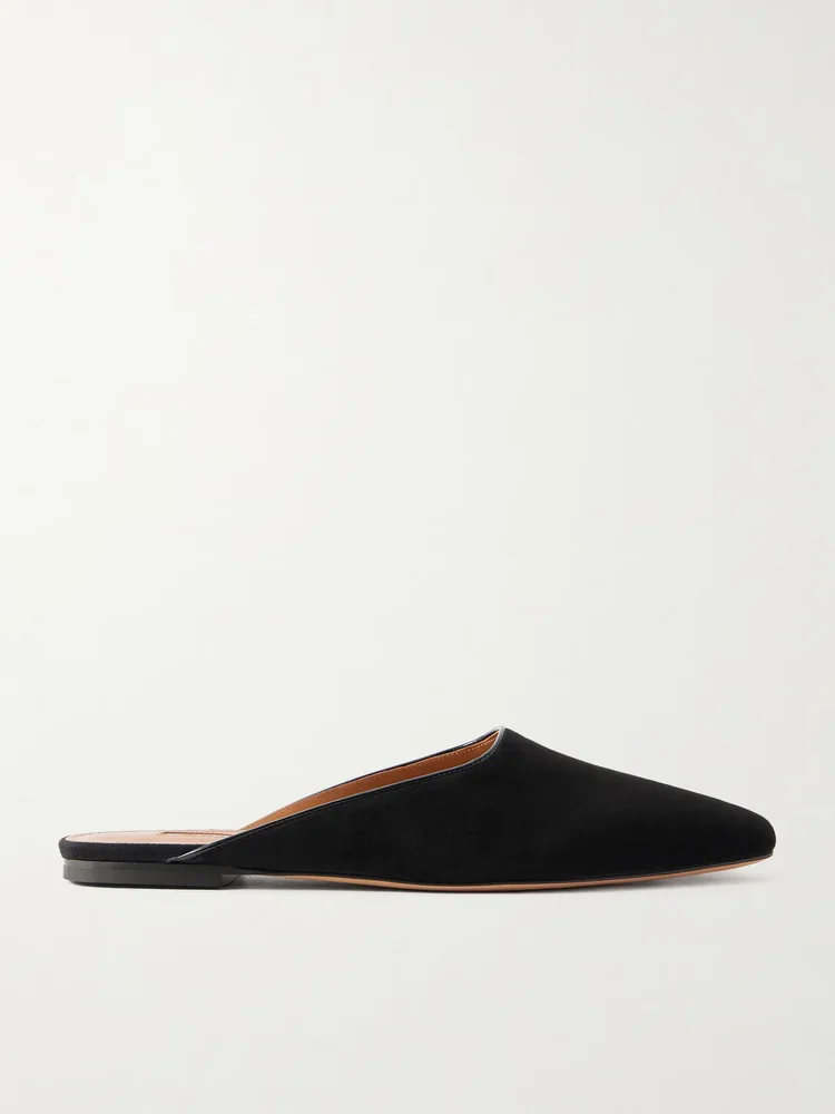 Suede mules