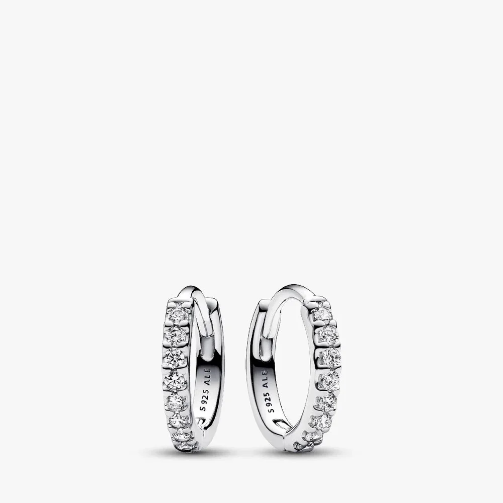 Sparkling Huggie Hoop Earrings