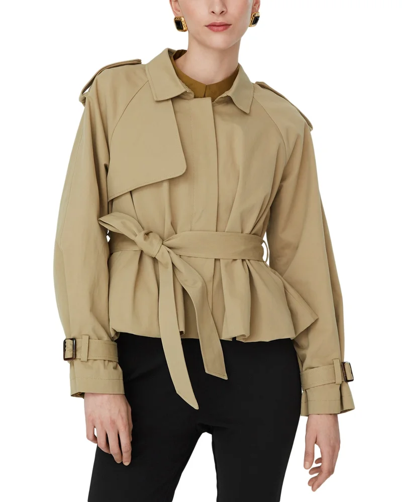 Cropped Trench Jacket